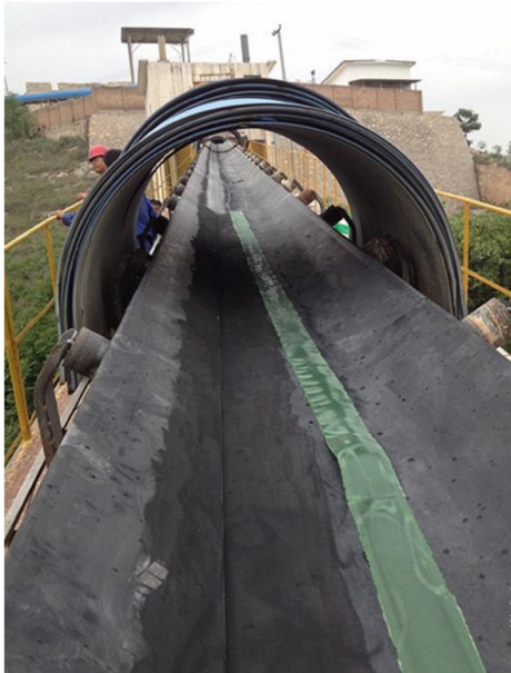 Steel cord conveyor belt for mining and port conveying