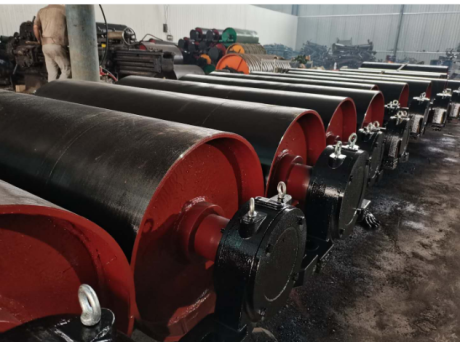 Heavy-duty drive pulley for belt conveyor system