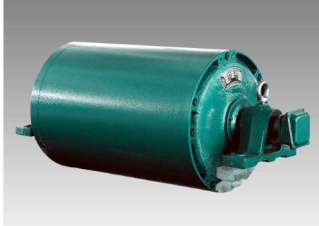 Green motorized pulley for compact conveyor drive system