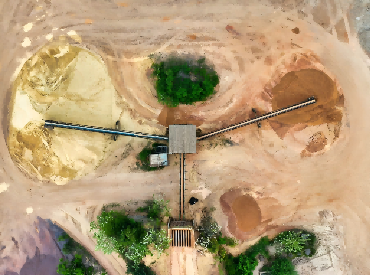 Mining and quarry conveyor belt application