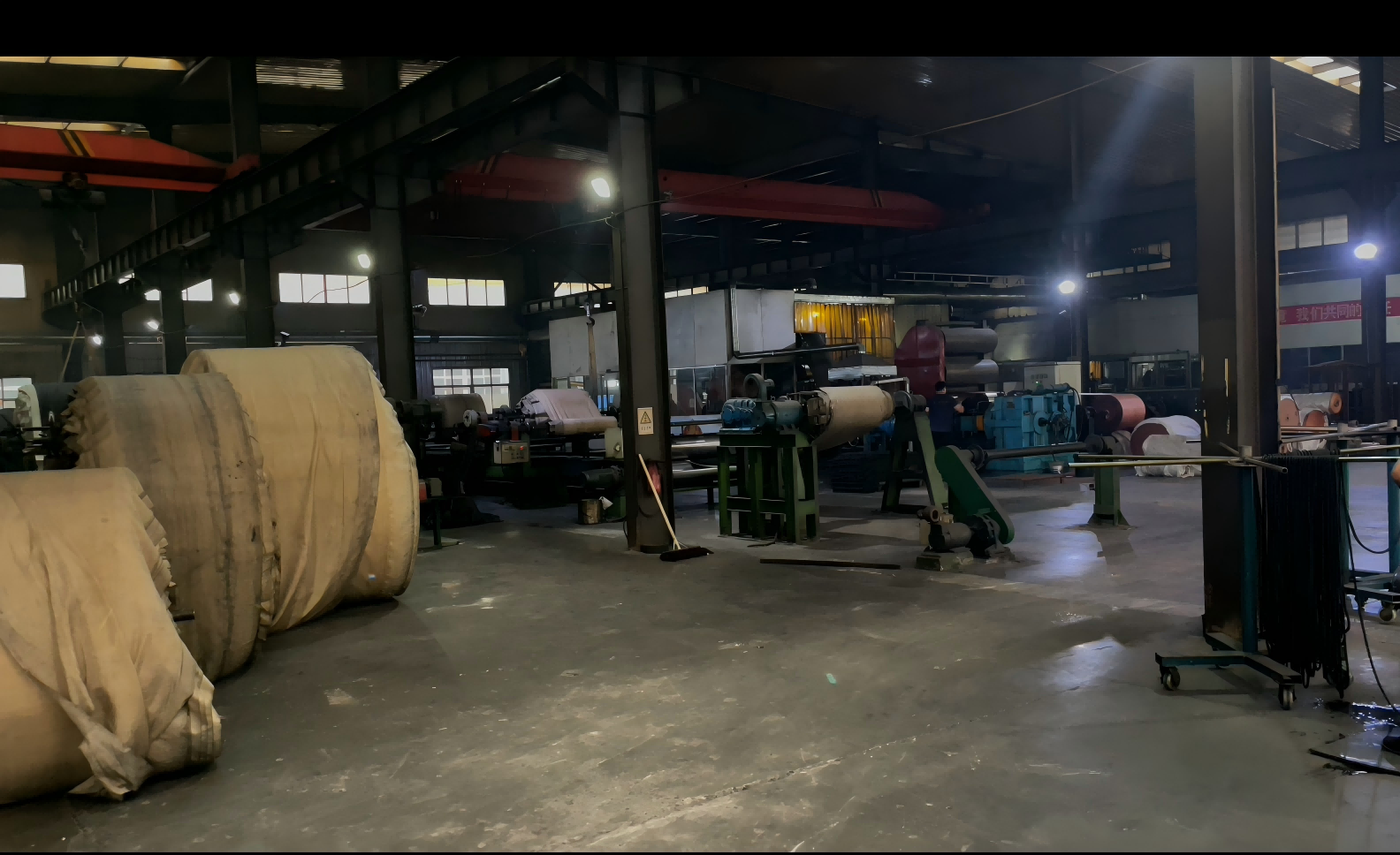 Conveyor belt production workshop