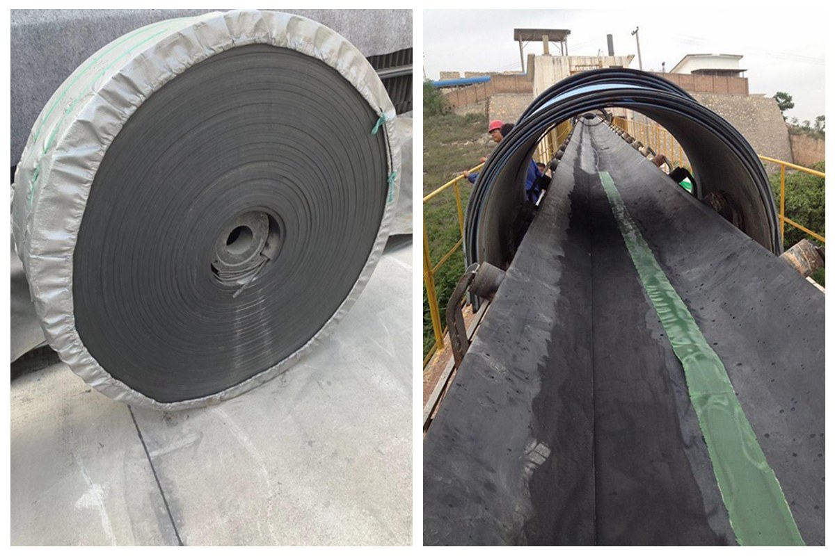 Steel cord conveyor belt product sample